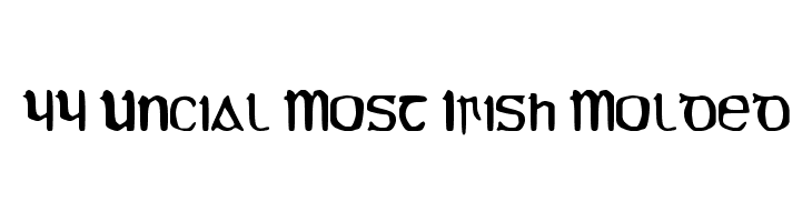 YY Uncial Most Irish Molded Font