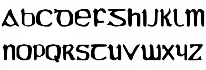 YY Uncial Most Irish Molded Polices MAJUSCULES