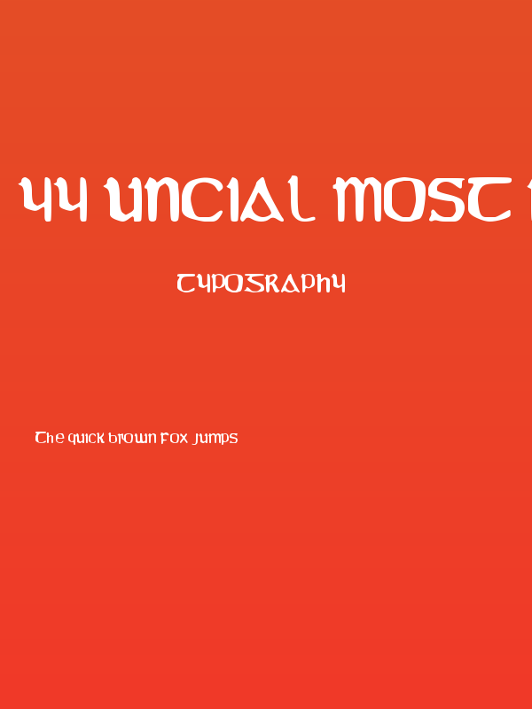 YY Uncial Most Irish Molded Poster