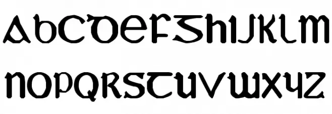 YY Uncial Most Irish Schriftart Groß