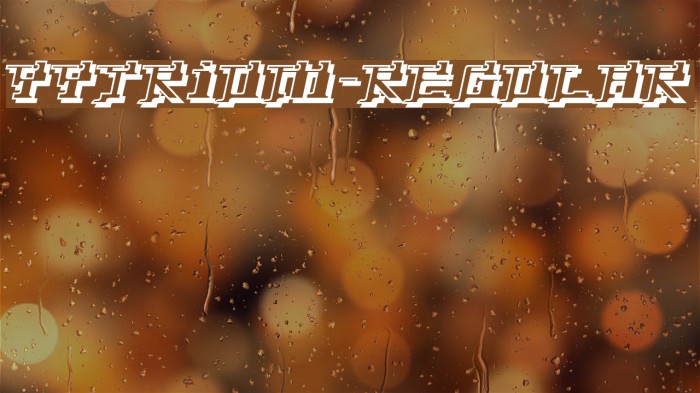 Yytrium-Regular Font examples