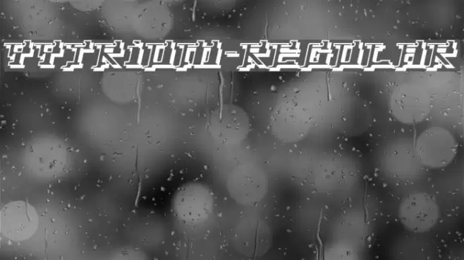 Yytrium-Regular Font examples