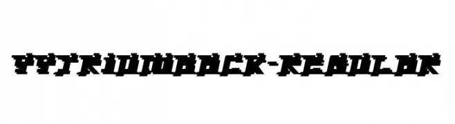 YytriumBack-Regular  Frei Schriftart Herunterladen