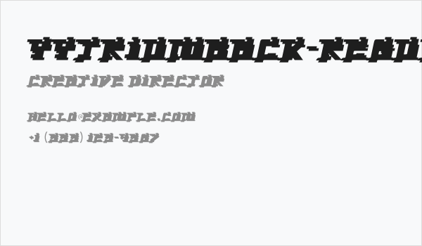 YytriumBack-Regular Business Card