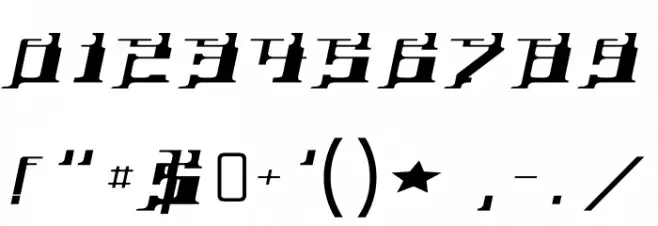 YytriumFront-Regular Font OTHER CHARS