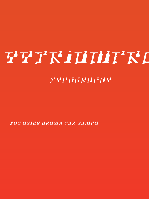 YytriumFront-Regular Poster