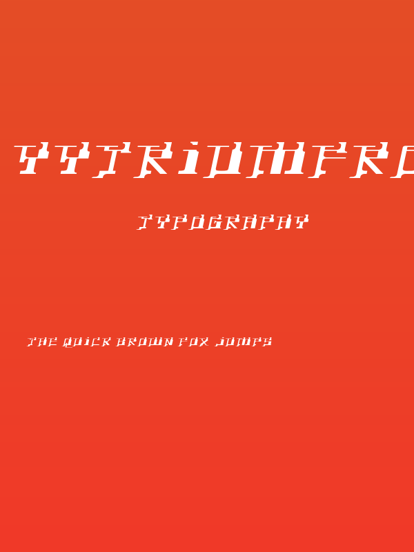 YytriumFront-Regular Poster