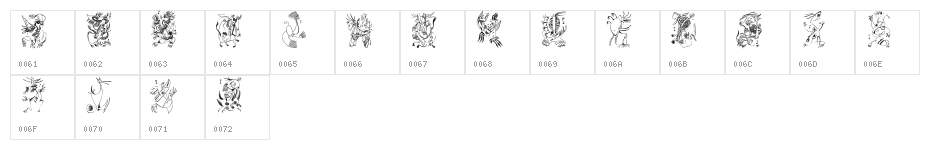 Z-Most Critter Character Map