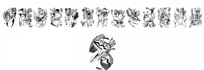 Z-Most Eye 1 Font Litere mici