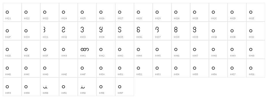Z_metalflame Character Map