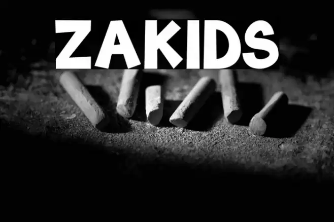ZAKIDS Font examples