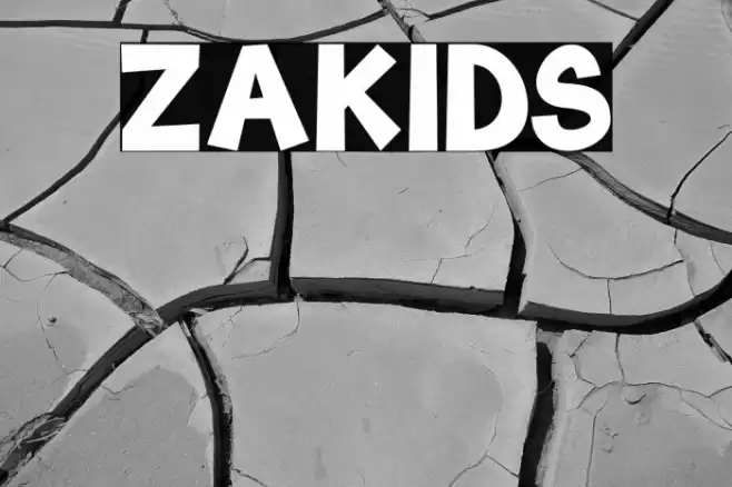 ZAKIDS Font examples