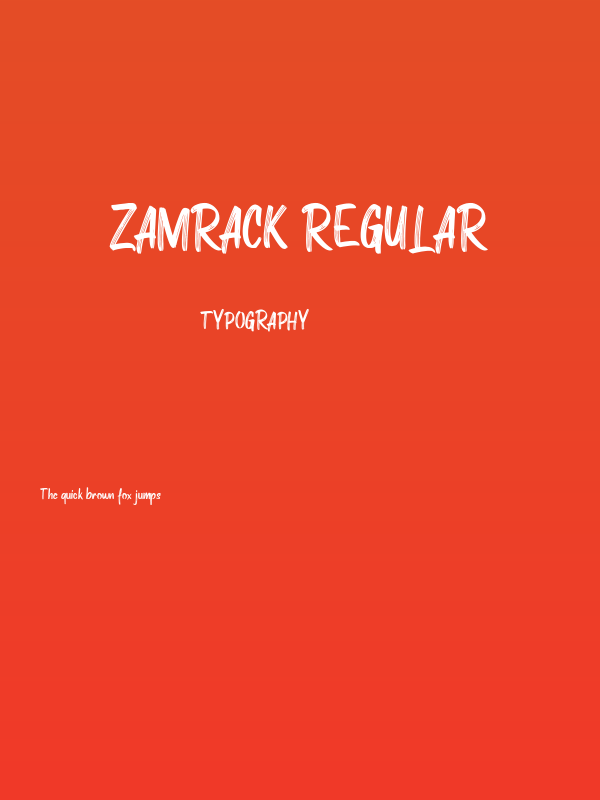 ZAMRACK Regular Poster