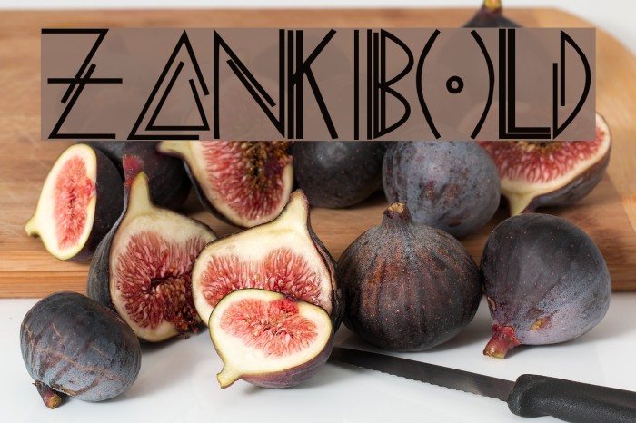 ZANKI-Bold Font examples