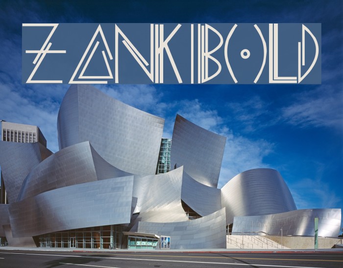 ZANKI-Bold Font examples