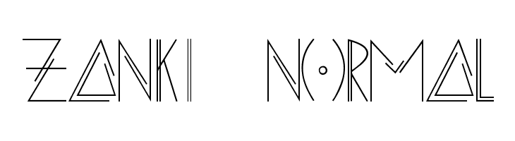 ZANKI Normal  font caratteri gratis