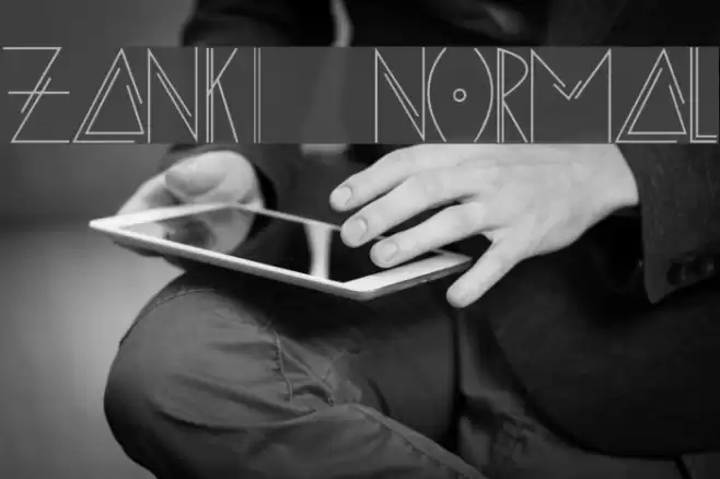 ZANKI Normal Font examples
