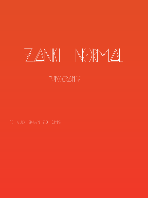 ZANKI Normal Poster