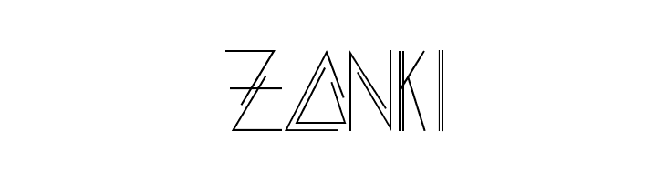 ZANKI  नि: शुल्क फ़ॉन्ट्स डाउनलोड