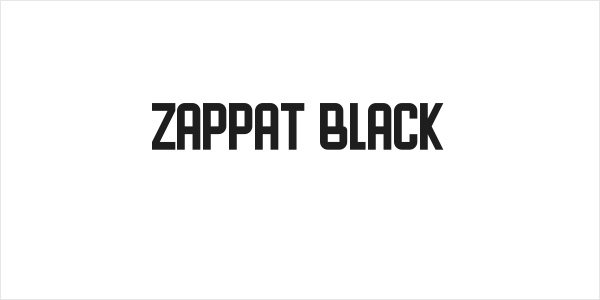 ZAPPAT Black Logo