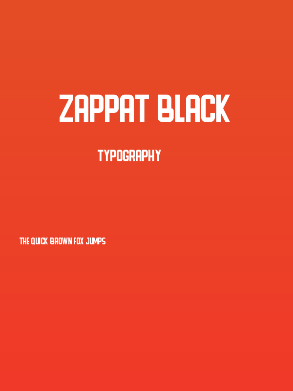 ZAPPAT Black Poster