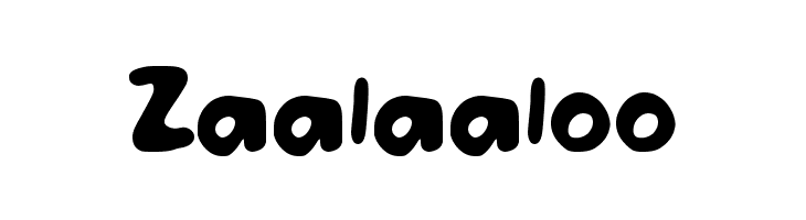 Zaalaaloo  Free Fonts Download