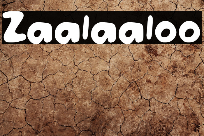 Zaalaaloo Font examples