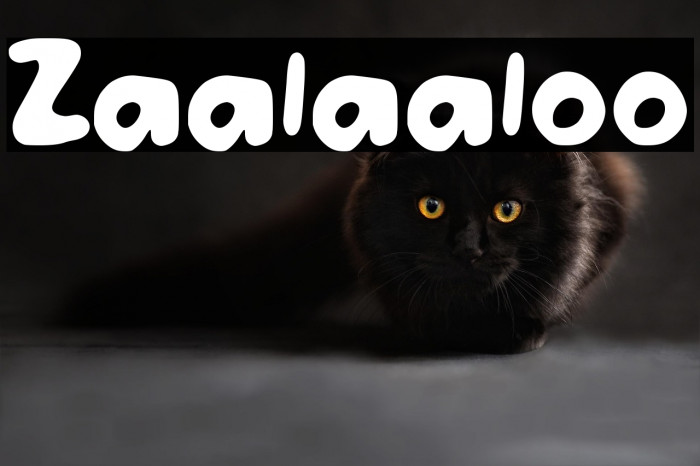 Zaalaaloo Font examples