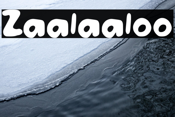 Zaalaaloo Font examples