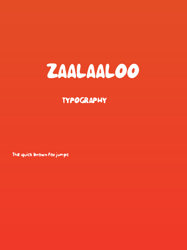 Zaalaaloo Poster