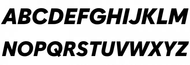 Zabal DEMO Black Italic Schriftart Groß