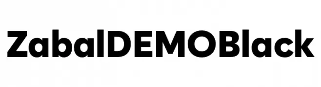 Zabal DEMO Black  Frei Schriftart Herunterladen