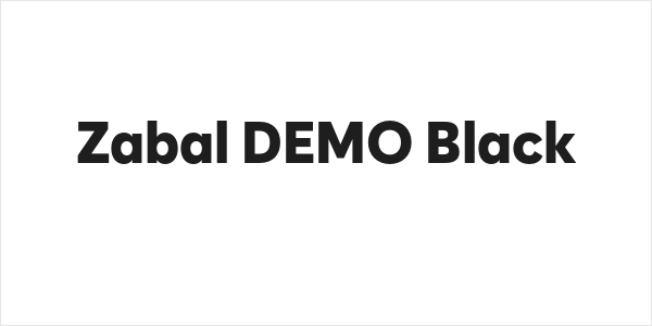 Zabal DEMO Black Logo