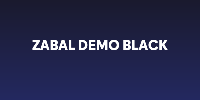 Zabal DEMO Black Social Header