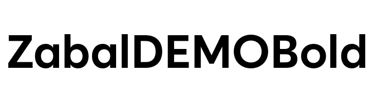 Zabal DEMO Bold  لخطوط تنزيل