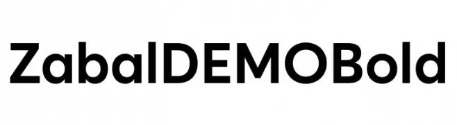 Zabal DEMO Bold  Fuentes Gratis Descargar
