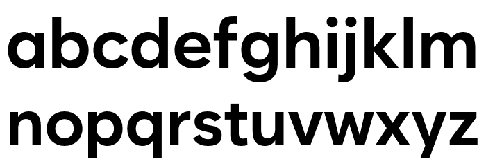 Zabal DEMO Bold Font LOWERCASE