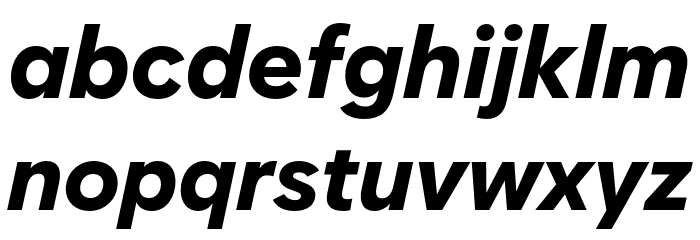 Zabal DEMO ExtraBold Italic Font LOWERCASE