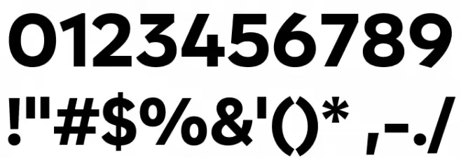 Zabal DEMO ExtraBold Font OTHER CHARS