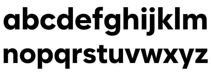 Zabal DEMO ExtraBold Font Litere mici