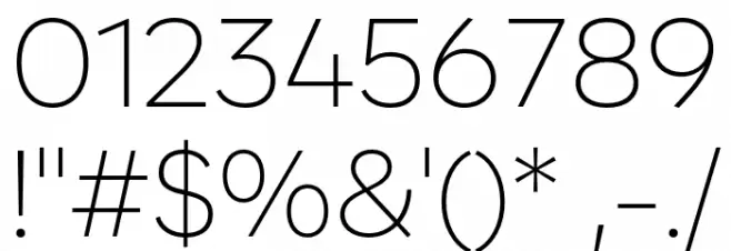 Zabal DEMO ExtraLight Font OTHER CHARS