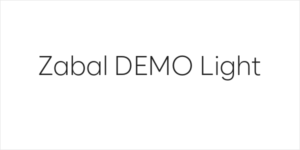 Zabal DEMO Light Logo
