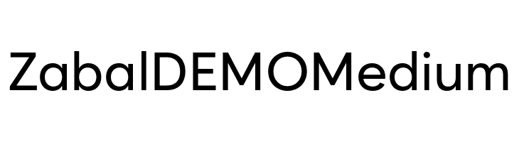 Zabal DEMO Medium  لخطوط تنزيل