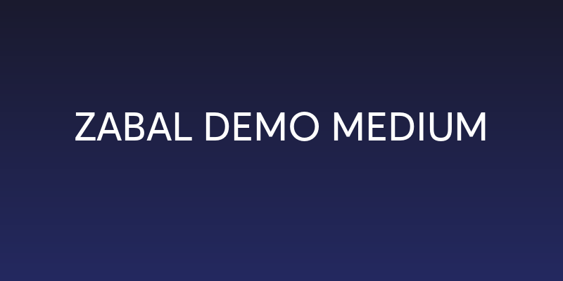 Zabal DEMO Medium Social Header
