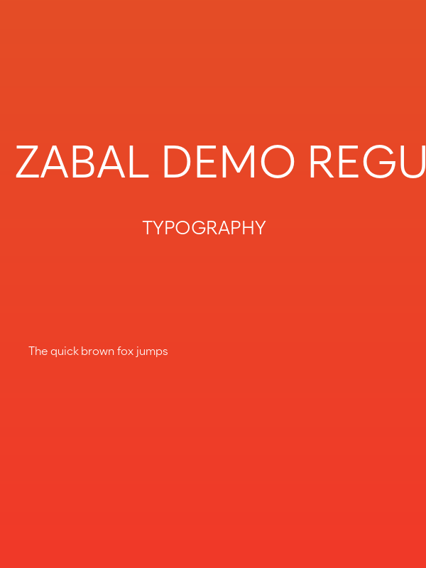 Zabal DEMO Regular Poster