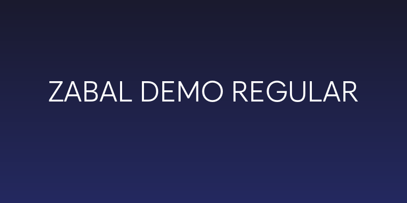 Zabal DEMO Regular Social Header