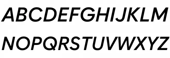 Zabal DEMO SemiBold Italic Polices MAJUSCULES