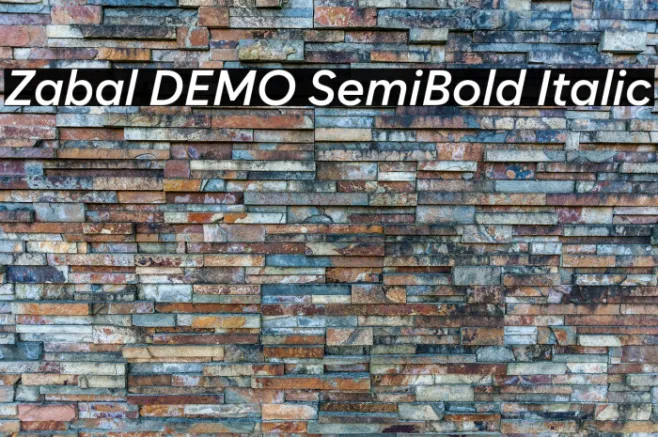 Zabal DEMO SemiBold Italic Example 3