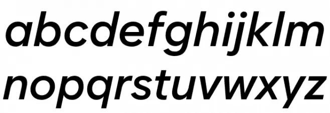 Zabal DEMO SemiBold Italic 字体 小写