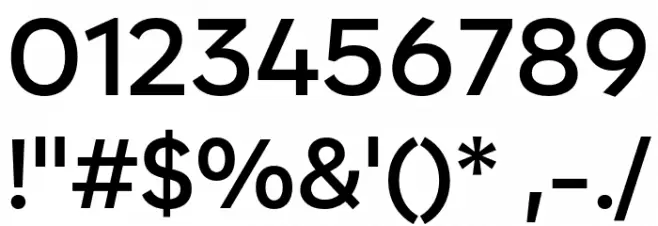 Zabal DEMO SemiBold Font OTHER CHARS